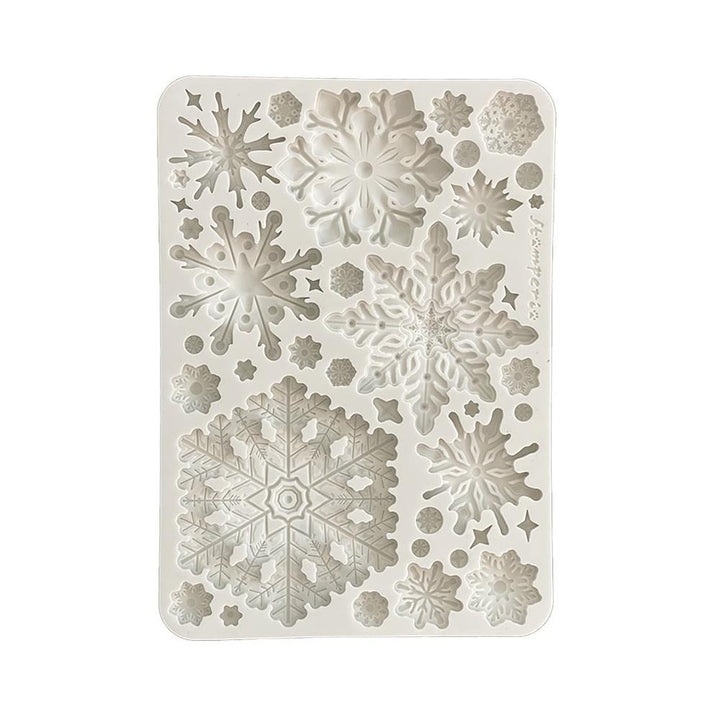 Stamperia Create Happiness Dewdrops A5 Silicone Mold: Snowflakes (KACMA545)