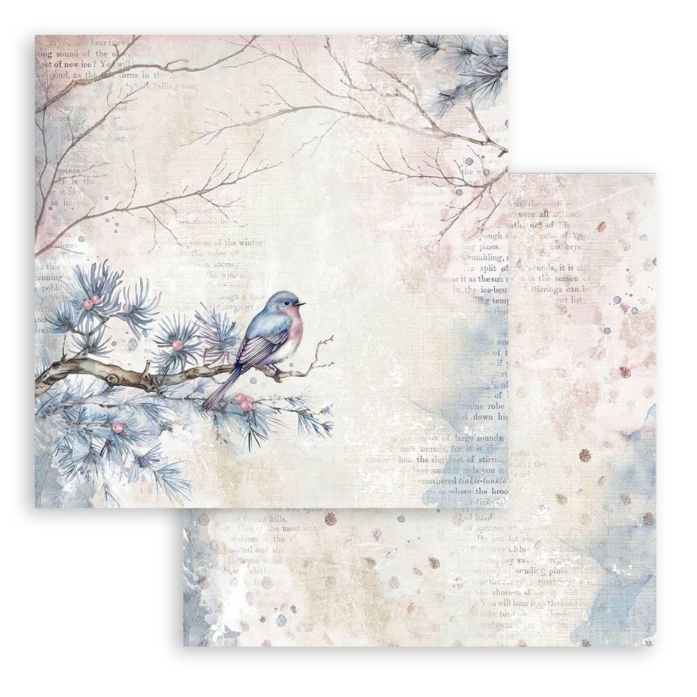 Stamperia Create Happiness Dewdrops 12"X12" Double-Sided Cardstock: Bird (SBB1033)