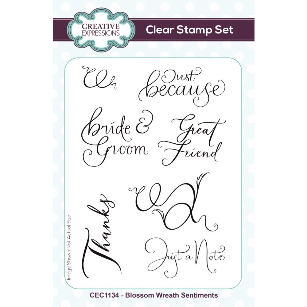 Creative Expressions 6"X4" Clear Stamp Set: Blossom Wreath (CEC1134)