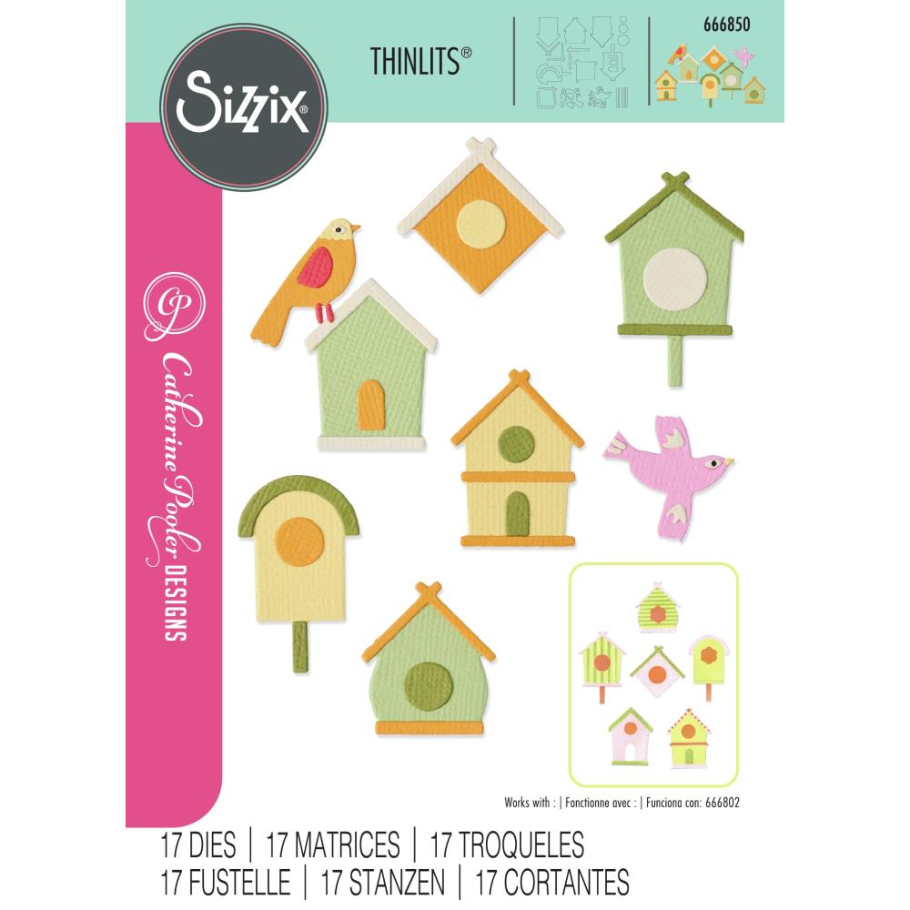 Sizzix Thinlits Die Set: Good Place To Land #2, 17/Pkg, By Catherine Pooler (666850)