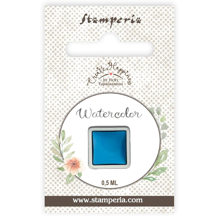 Stamperia Create Happiness Watercolor Refill: Cerulean Blue, 0.5ml (KAJC10)