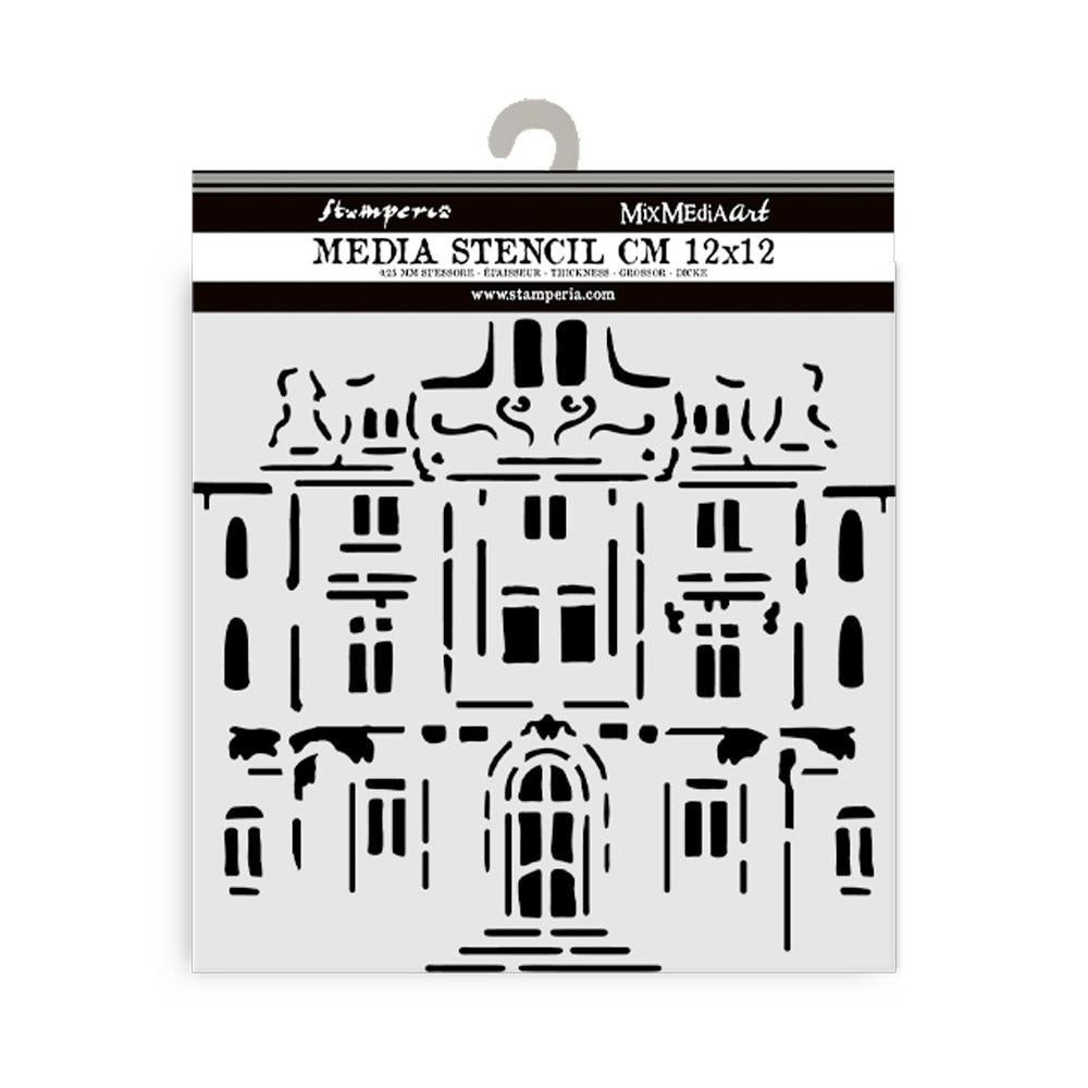 Stamperia Art Of Travelling 4.72"X 4.72" Stencil: Palace (KSTDS04)