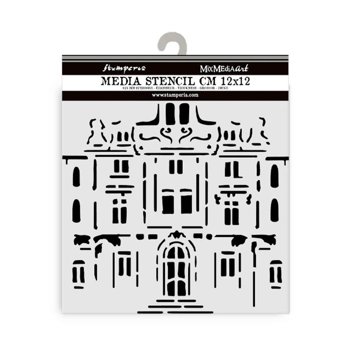 Stamperia Art Of Travelling 4.72"X 4.72" Stencil: Palace (KSTDS04)