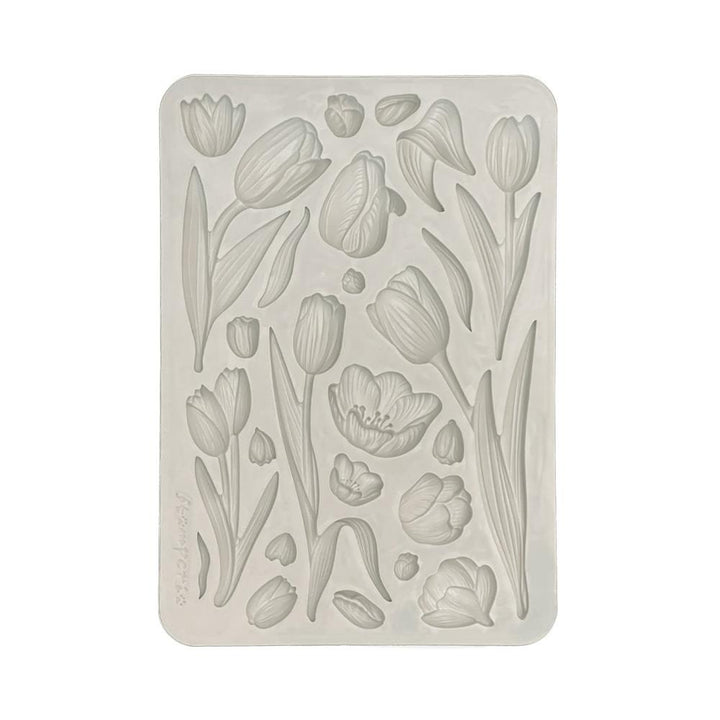 Stamperia Art Of Travelling A5 Silicone Mold: Tulips (KACMA550)