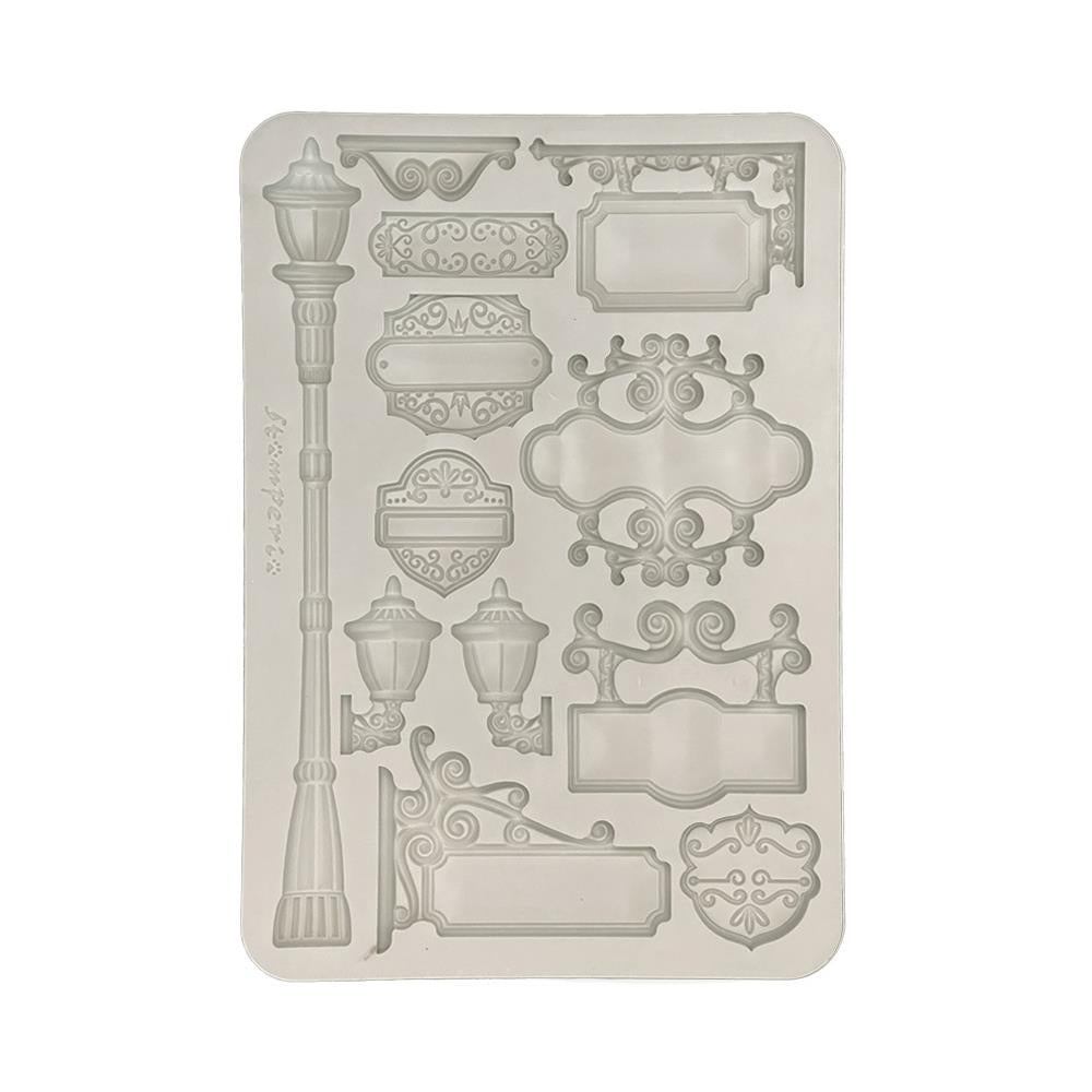 Stamperia Art Of Travelling A5 Silicone Mold: Plates (KACMA551)