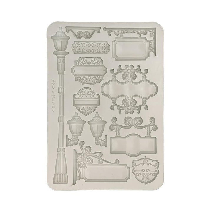 Stamperia Art Of Travelling A5 Silicone Mold: Plates (KACMA551)