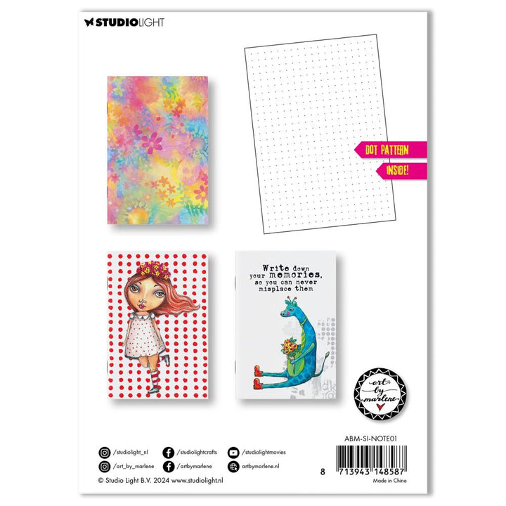 Art by Marlene Signature Collection 4"X5.8" Notebook: Nr. 01, 3/Pkg (SINOTE01)