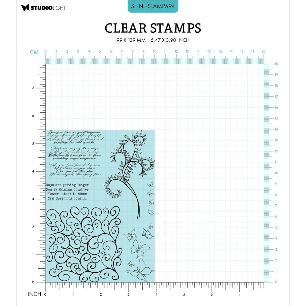 Studio Light Nature Lover Clear Stamps: Nr. 594, Background (STAMP594)