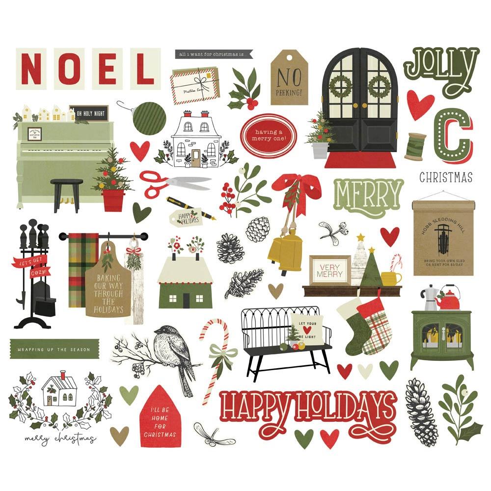 Simple Stories The Holiday Life Bits & Pieces Die-Cuts, 54/Pkg (THL20518)