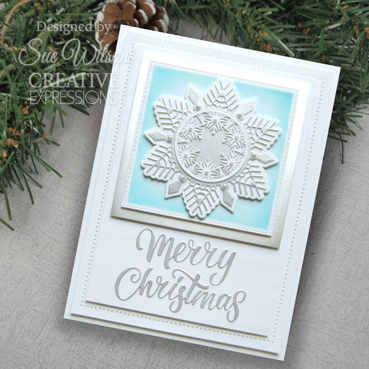 Creative Expressions Shadowed Craft Die: Festive Merry Christmas - Sentiments, By Sue Wilson (5A00283K1GB62)