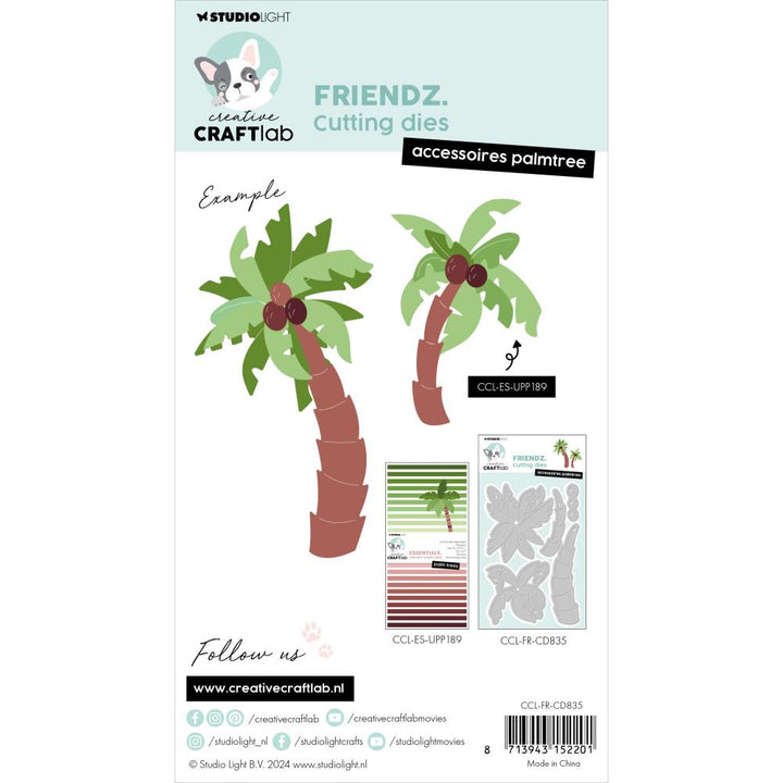 Studio Light Friendz Cutting Die: Nr. 835, Palmtree Accessories (5A0023NS1G6JB)