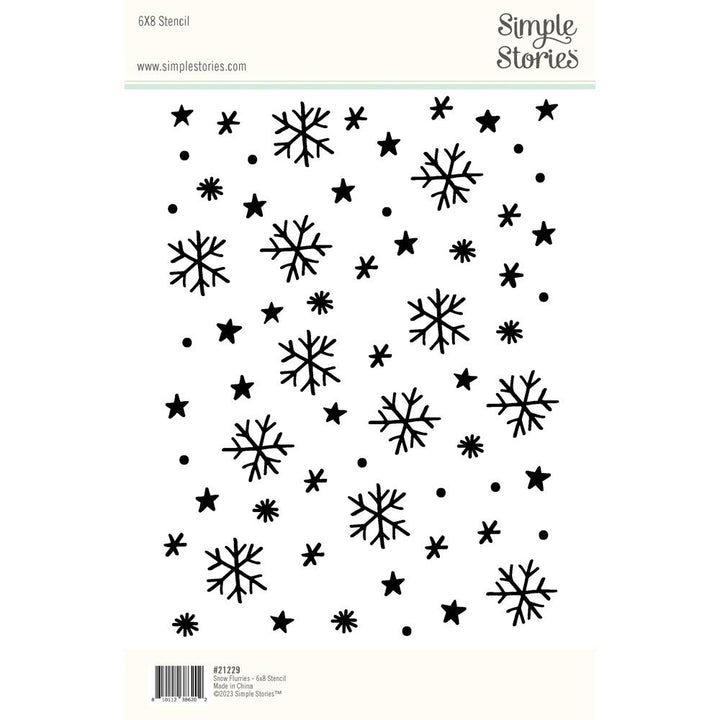 Simple Stories Winter Wonder 6"X8" Stencil (WNW21229)