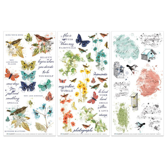 49 and Market Birdsong Rub-On Transfer Set: Blendable (5A002C1D1GFJQ)