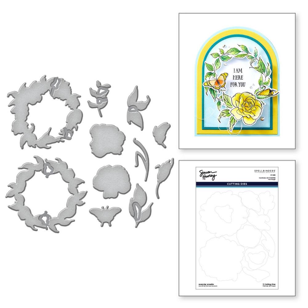 Spellbinders Etched Dies: Everyday Wreaths, By Simon Hurley (5A002HXX1GKHH)