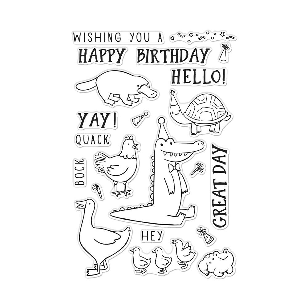 Hero Arts 4"X6" Clear Stamps: Birthday Animals (HACM747)