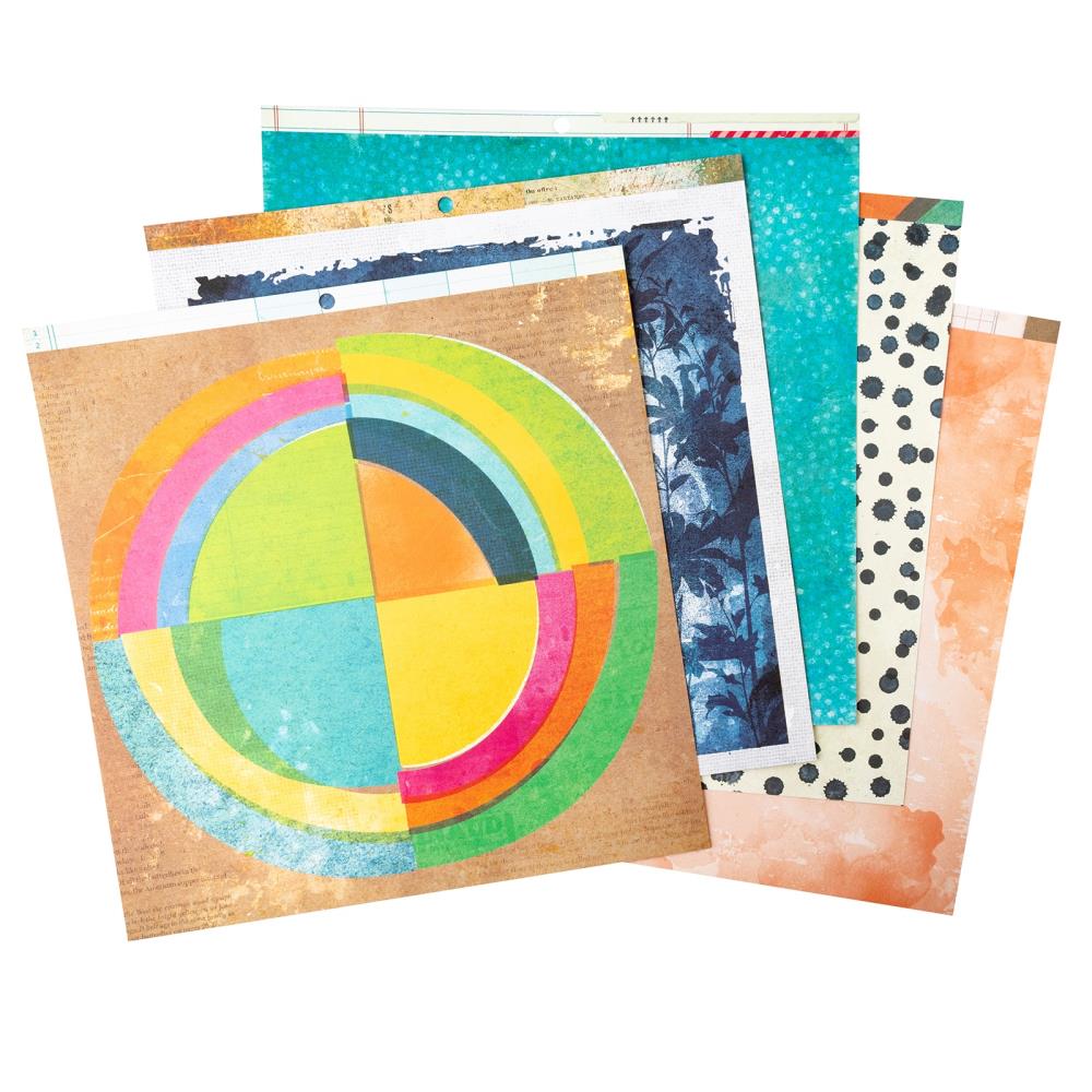 Vicki Boutin 12"X12" Mixed Media Paper Pad: Double-Sided Printed, 48/Pkg (VB031498)