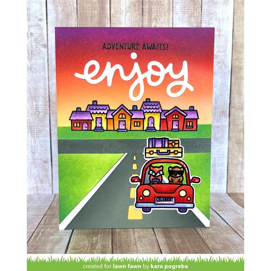 Lawn Fawn Lawn Cuts Custom Craft Die: Scripty Enjoy (LF3186)