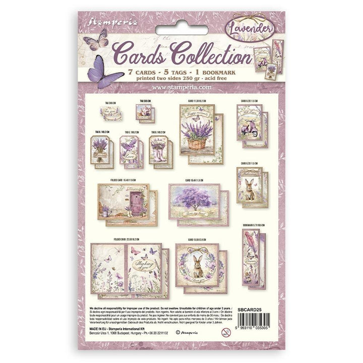 Stamperia Lavender Cards Collection (5A0027HD1G9T8)