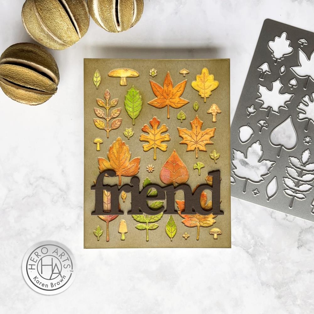 Hero Arts 4"X6" Clear Stamps: Fall Pattern (5A002CFR1GFYF)