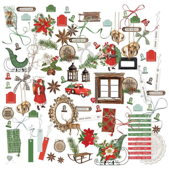 49 and Market Evergreen Season Laser Cut Outs: Elements (5A0027PK1GB06)