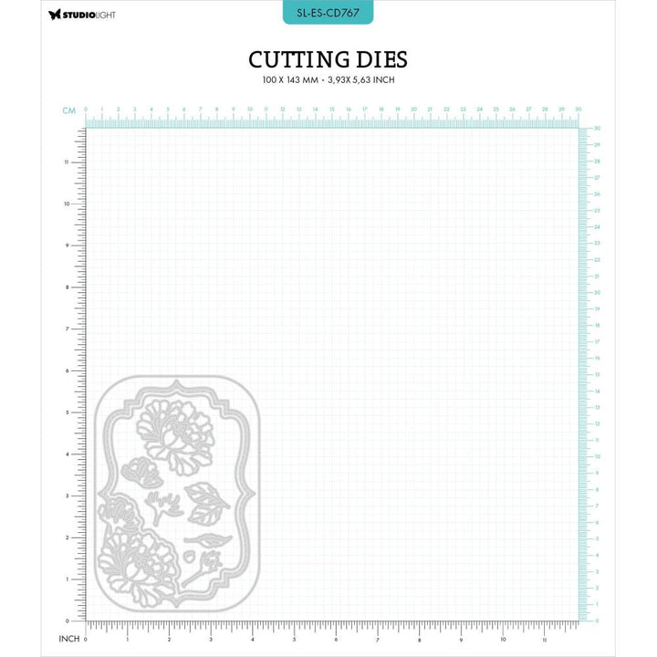 Studio Light Essentials Cutting Die: Nr. 767, Peony Frame Shape (LESCD767)