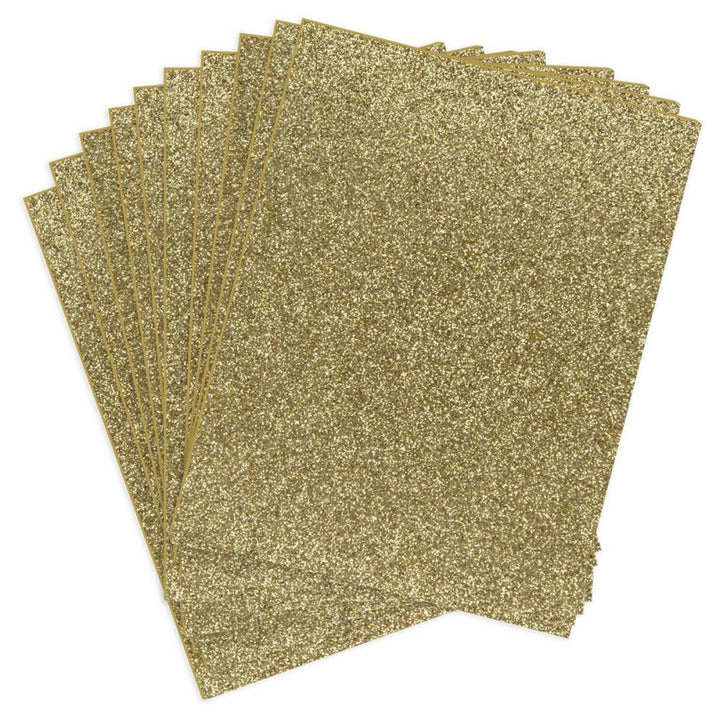 Spellbinders Pop-Up Die Cutting Glitter Foam Sheets: Gold (SCS293)