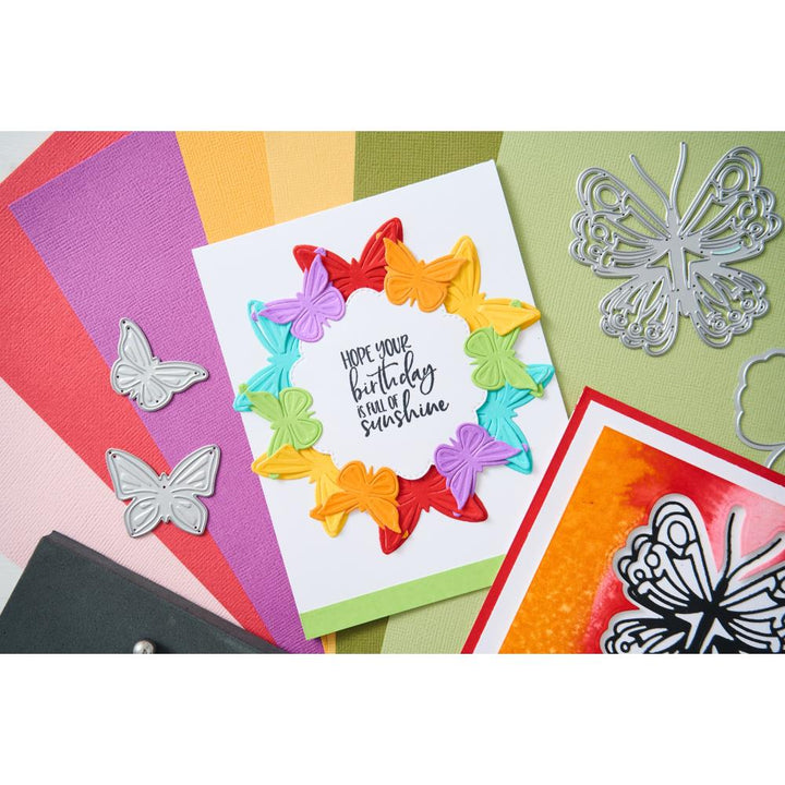 Sizzix Thinlits Die Set: Spring Wings, 9/Pkg, By Catherine Pooler (666798)