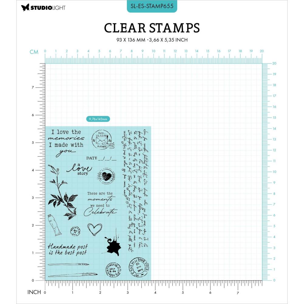 Studio Light Vintage Diaries Clear Stamps: Nr. 655, Stamps Elements (5A0023KT1G6HT)