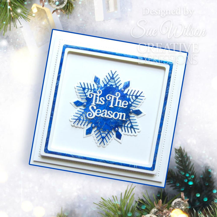 Creative Expressions Craft Dies: Festive Pinwheel Snowflake, By Sue Wilson (5A0028331GB5R)