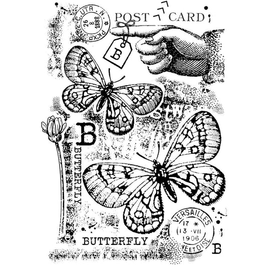 Woodware 4"X6" Clear Stamps: B Is For Butterfly (FRS991)