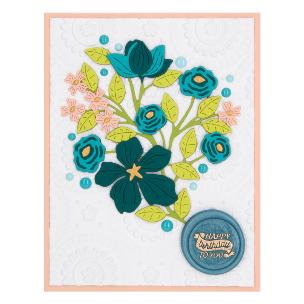 Four Petal Floral 3D Embossing Folder | Spellbinders