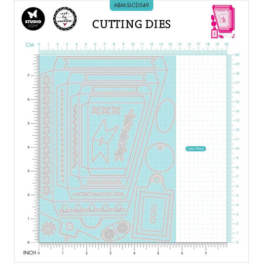 Art by Marlene Signature Collection Cutting Dies: Nr. 549 - Pocket Fun (ABMCD549)