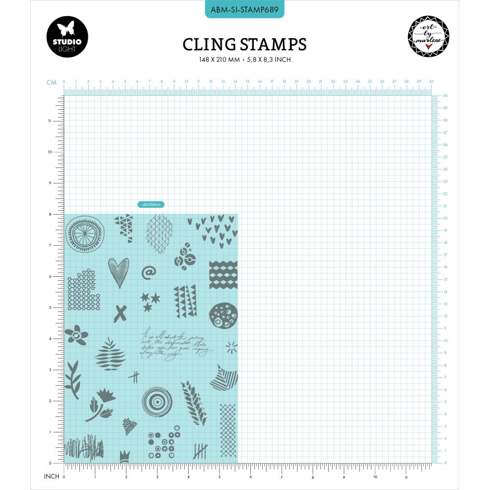 Art by Marlene Signature Collection Clear Stamps: Nr. 689, Journaling Deco (5A0023KH1G6NH)