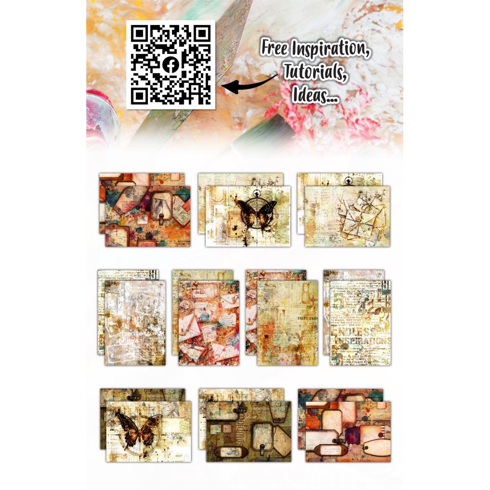 AALL And Create A5 Design Double-Sided Cardstock: Wanderlust Whispers, 10/Pkg (5A002FJM1GGYC)