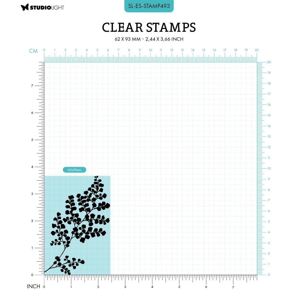 Studio Light Essentials Clear Stamp: Nr. 493, Tiny Leaves (STAMP493)