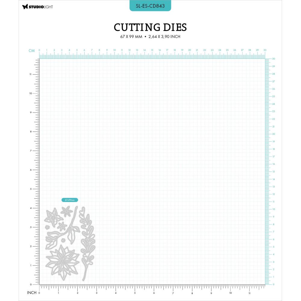 Studio Light Essentials Cutting Die: Nr. 843, Poinsettia (5A0023NQ1G6MZ)