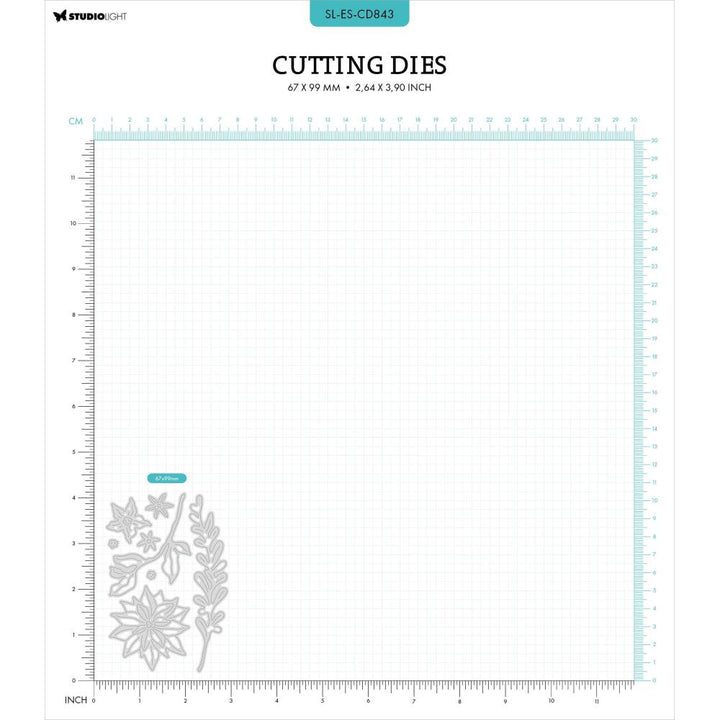 Studio Light Essentials Cutting Die: Nr. 843, Poinsettia (5A0023NQ1G6MZ)