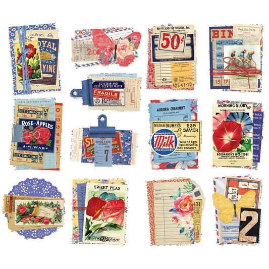 Simple Stories Simple Vintage Linen Market Bits & Pieces: Layered, 13/Pkg (5A0022KC1G5JK)