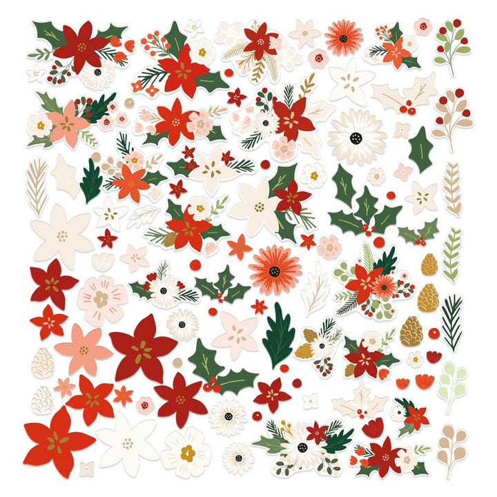 Spellbinders Make It Merry Printed Die-Cuts: Make It Merry Floral
 (SCS297)