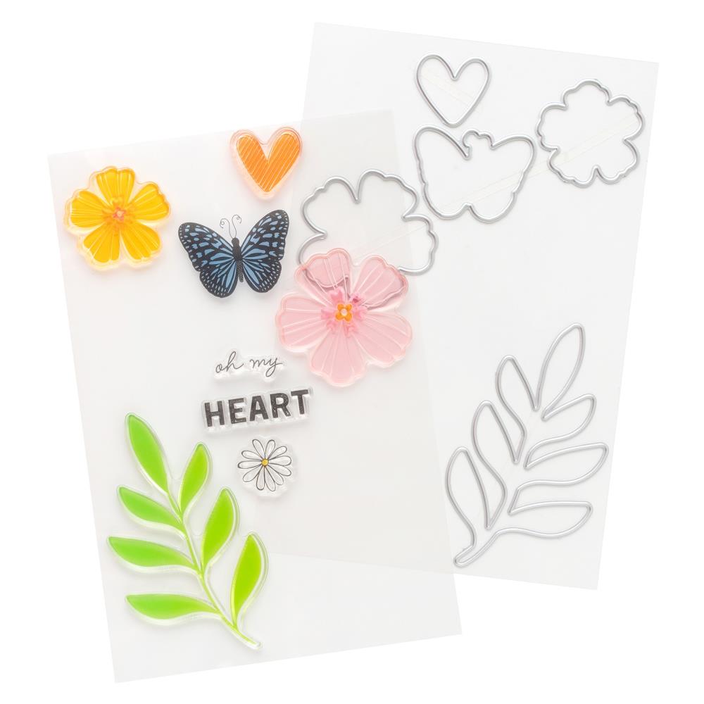 Vicki Boutin Bold And Bright Stamp & Die Set: Oh My Heart (5A0026K31G92H)