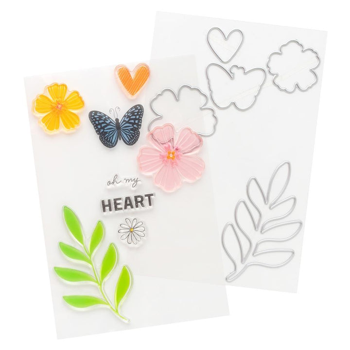 Vicki Boutin Bold And Bright Stamp & Die Set: Oh My Heart (5A0026K31G92H)