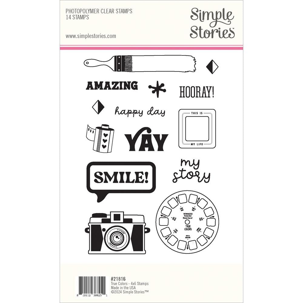 Simple Stories True Colors Photopolymer Clear Stamps (TRC21816)
