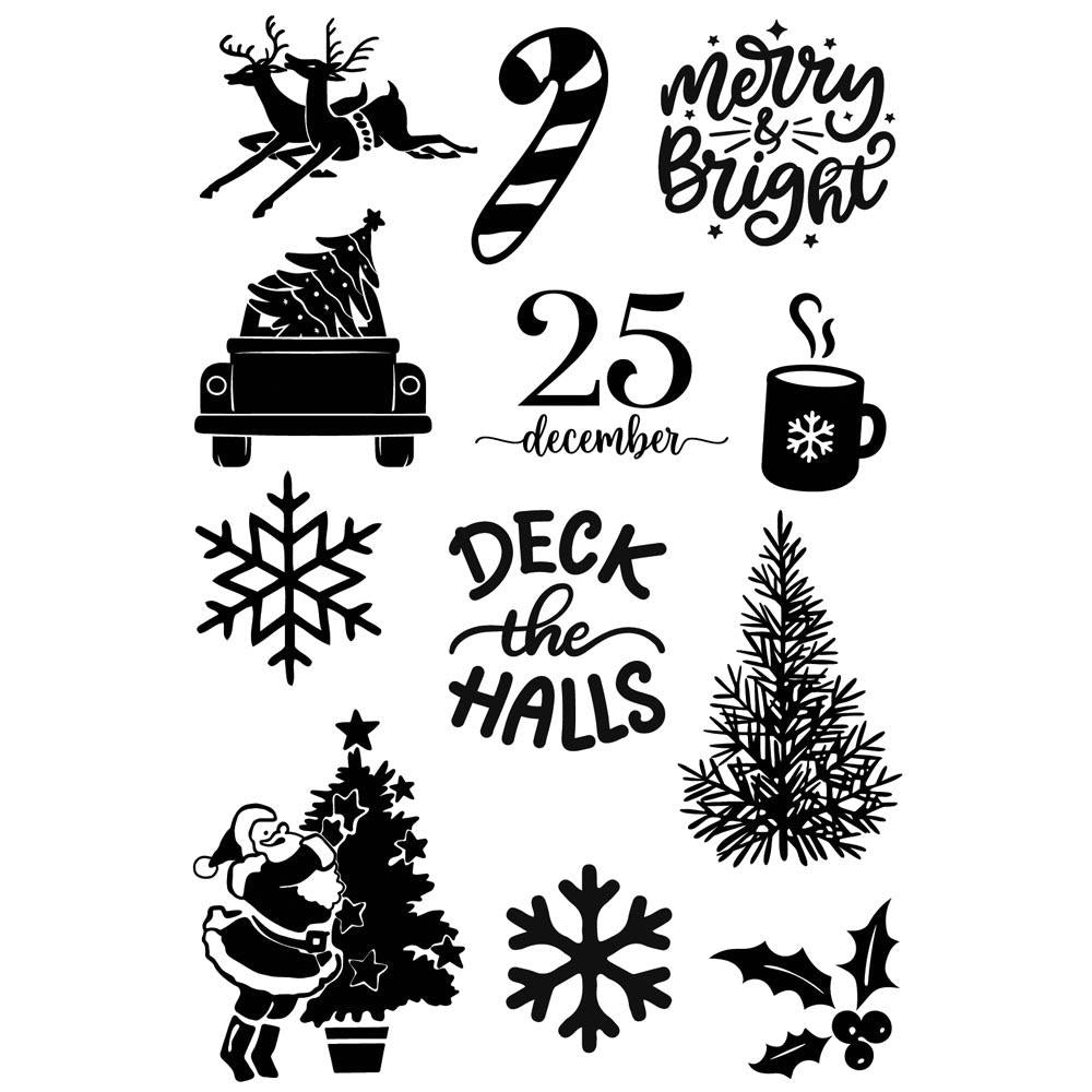Simple Stories Simple Vintage Dear Santa Photopolymer Clear Stamps (SVD20820)