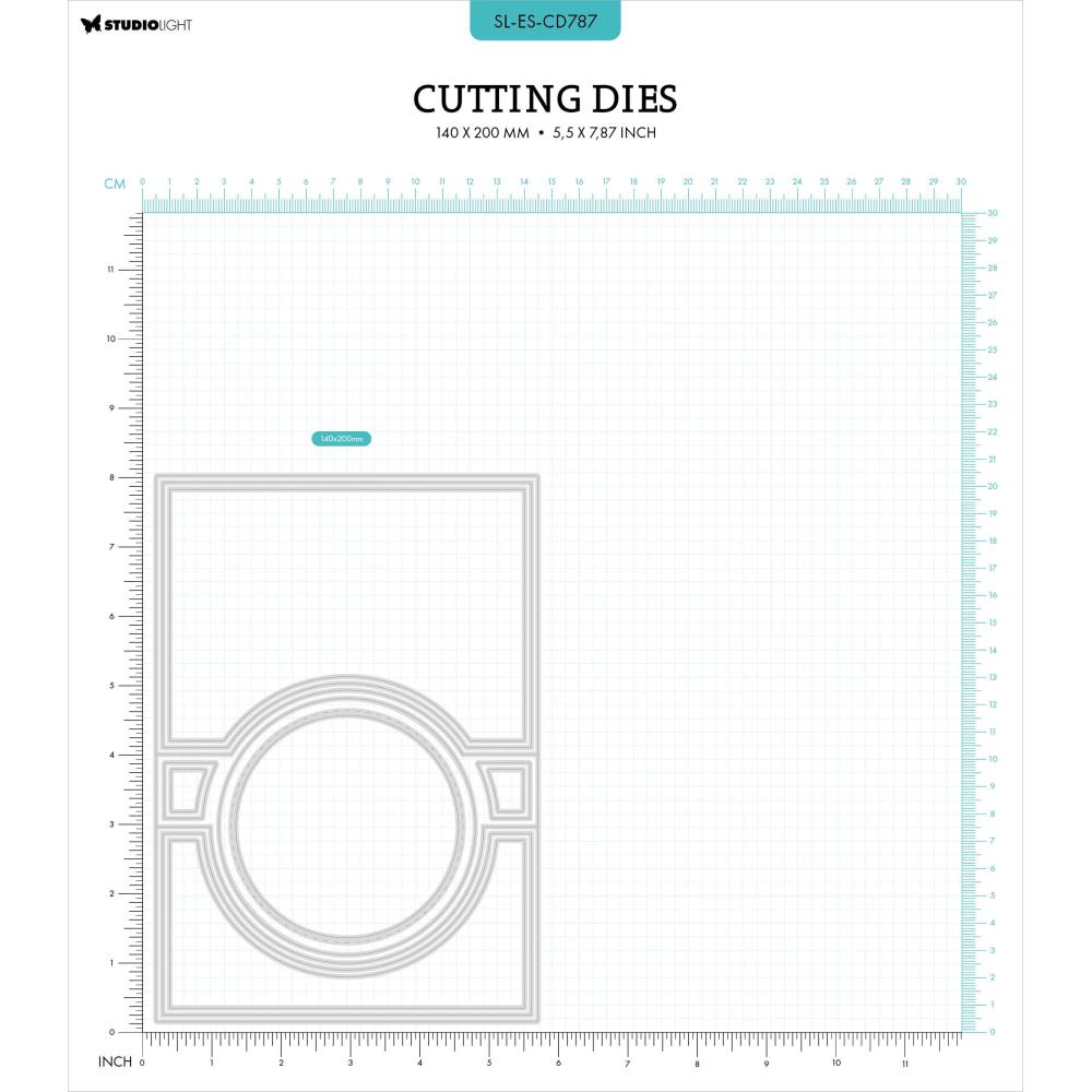 Studio Light Essentials Cutting Die: Nr. 787, Circle Folding Card Shape (LESCD787)