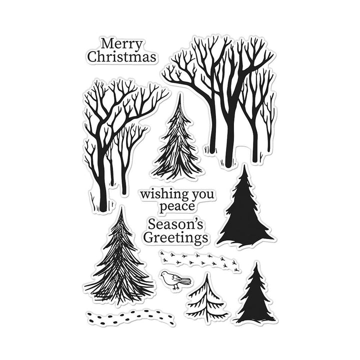 Hero Arts 4"X6" Clear Stamps: Winter Trees (HACM731)