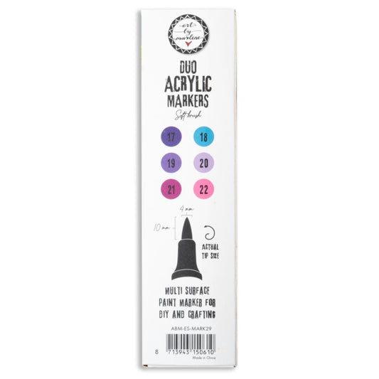 Art by Marlene Duo Acrylic Markers: Nr. 29, Purples, 3/Pkg (ESMARK29)