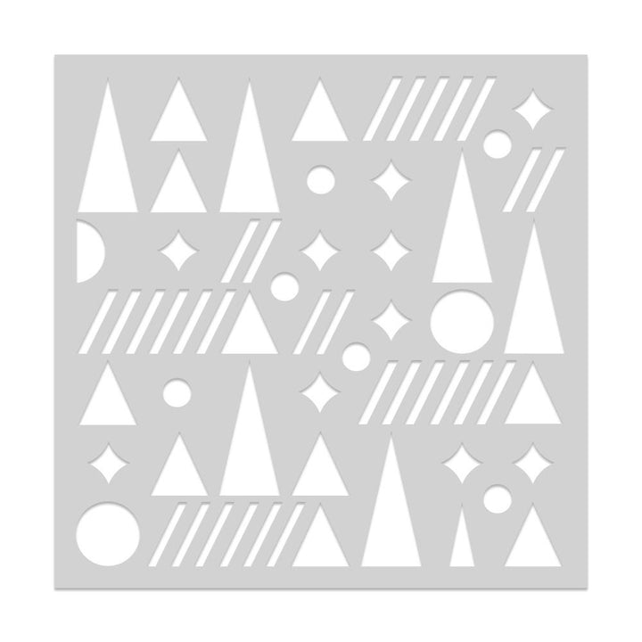 Hero Arts 6"X6" Stencil: Geometric Holiday (5A002CFB1GFZ0)