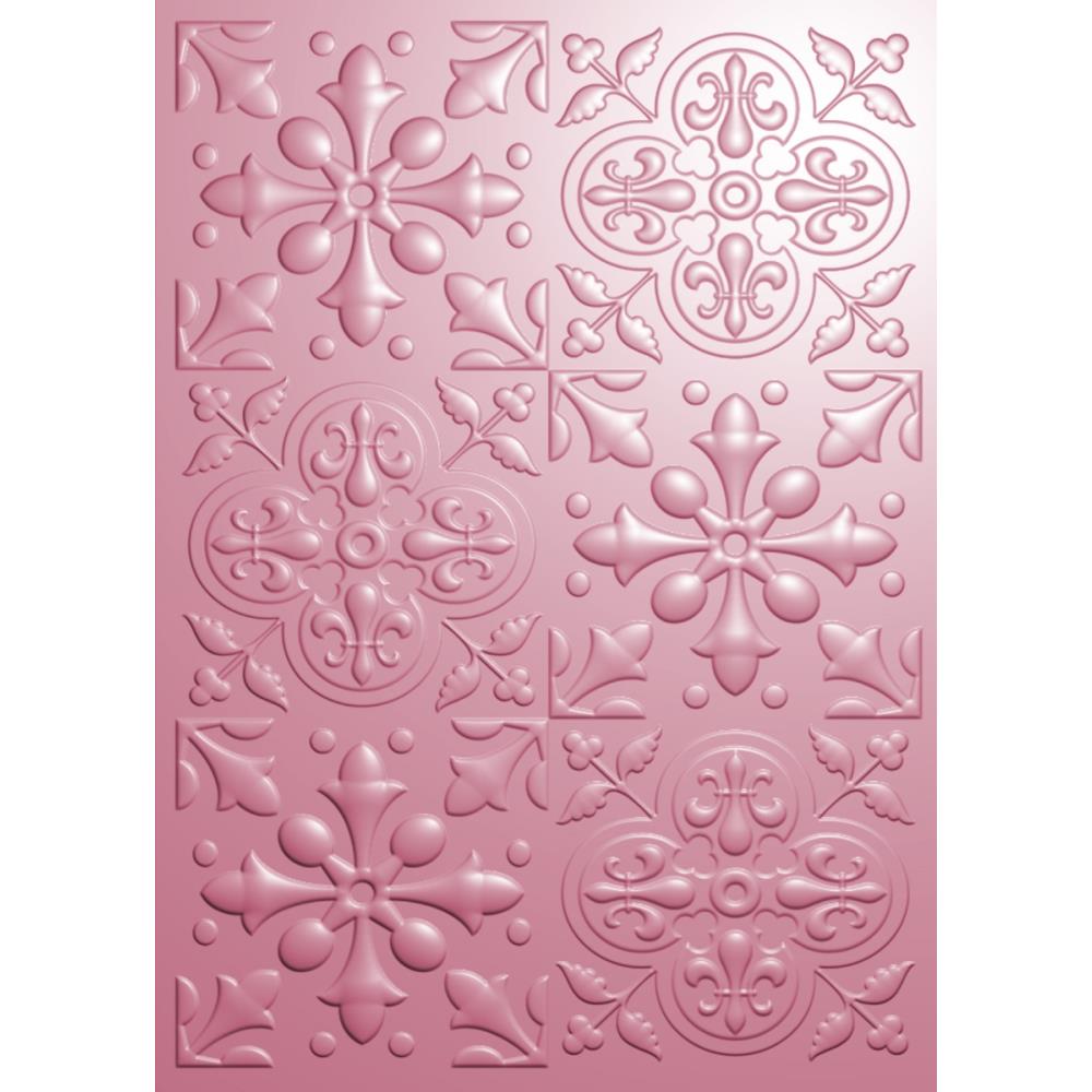 Crafter's Companion Arabian Nights 5"X7" 3D Embossing Folder: Mosaic Tiles (5A0020KS1G37Z)