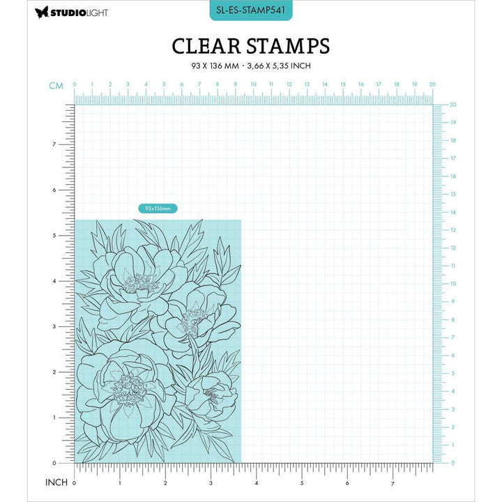 Studio Light Clear Stamp: Nr. 541, Peonies (STAMP541)