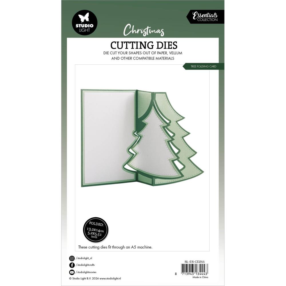 Studio Light Essentials Cutting Die: Nr. 255, Tree Folding Card (5A0023LH1G6LM)